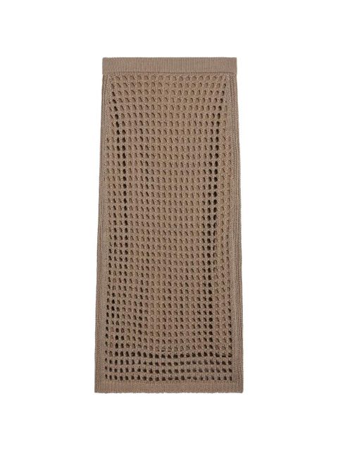 Max Mara open-knit midi skirt - Neutrals - zdjęcie produktu nr 2