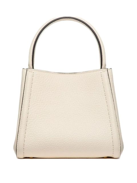 Valentino Garavani small Alltime leather tote bag - Neutrals