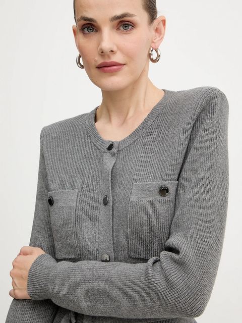 Liu Jo sukienka kolor szary mini prosta MF5371 MS99E