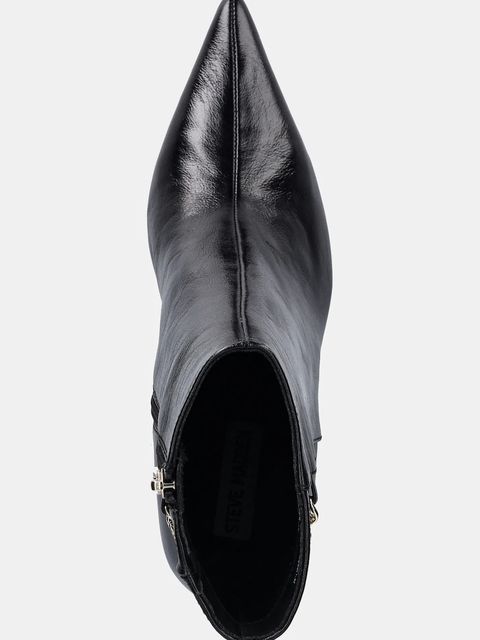 Steve Madden botki skórzane Auora damskie kolor czarny na szpilce 11004959