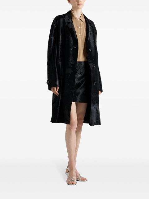 Prada leather coat - Black - zdjęcie produktu nr 2
