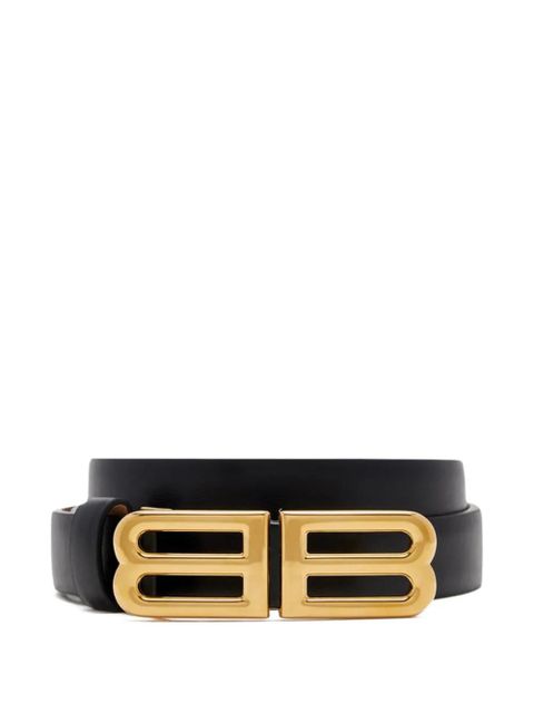 Balenciaga Bolero BB leather belt - Black - zdjęcie produktu nr 1