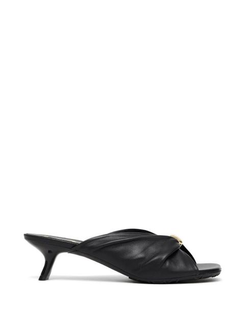 LOEWE leather heeled sandals - Black - zdjęcie produktu nr 1