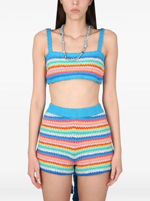 Alanui striped crop top - Blue - zdjęcie produktu nr 1