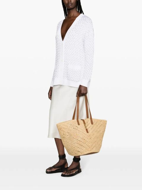 Missoni sequin-embellished chunky-knit cardigan - White