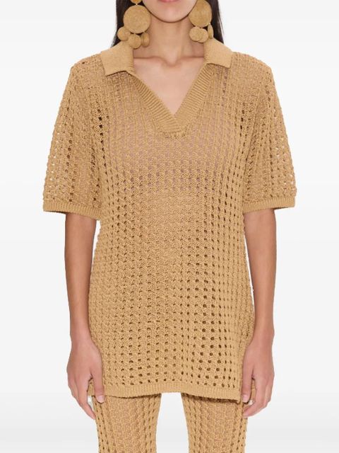 Simon Miller Brisas polo top - Neutrals