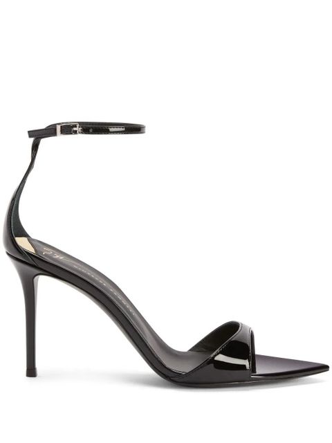 Giuseppe Zanotti Intrigo 90mm leather sandals - Black - zdjęcie produktu nr 1