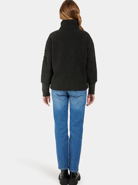 Didriksons bluza MELLA damska kolor czarny gładka 505446