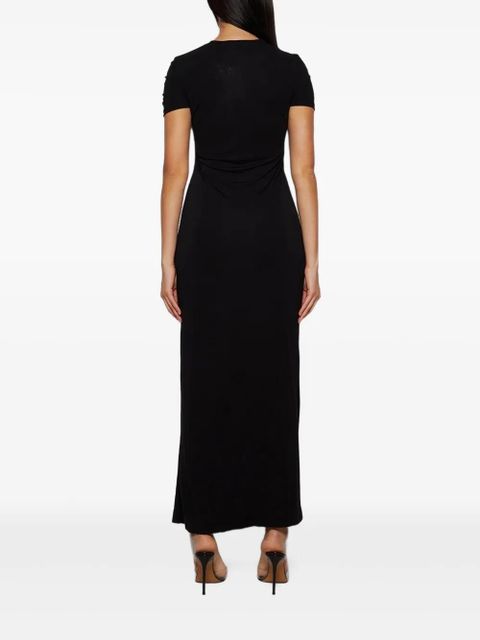 Christopher Esber crochet crystal tee dress - Black