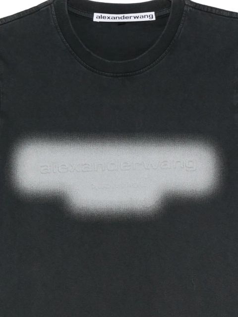 Alexander Wang embossed graphic-print T-shirt - Black - zdjęcie produktu nr 2