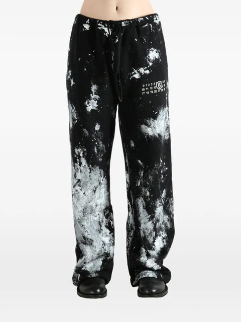 MM6 Maison Margiela tie-dye track pants - Black - zdjęcie produktu nr 2