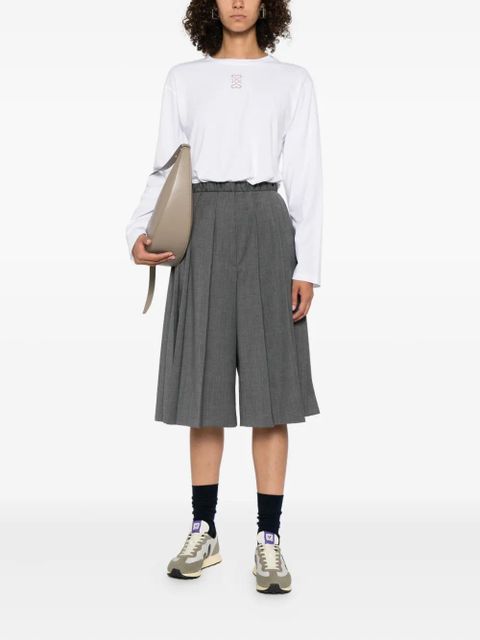 SANDRO cotton long sleeve T-shirt - White - zdjęcie produktu nr 2