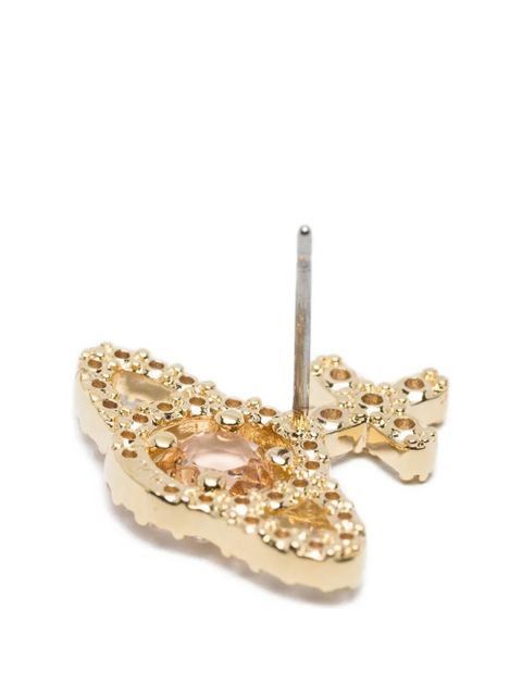 Vivienne Westwood Olympia orb-crystal earrings - Gold