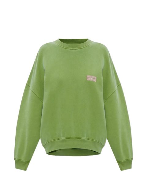 American Vintage logo crew neck sweatshirt - Green - zdjęcie produktu nr 1