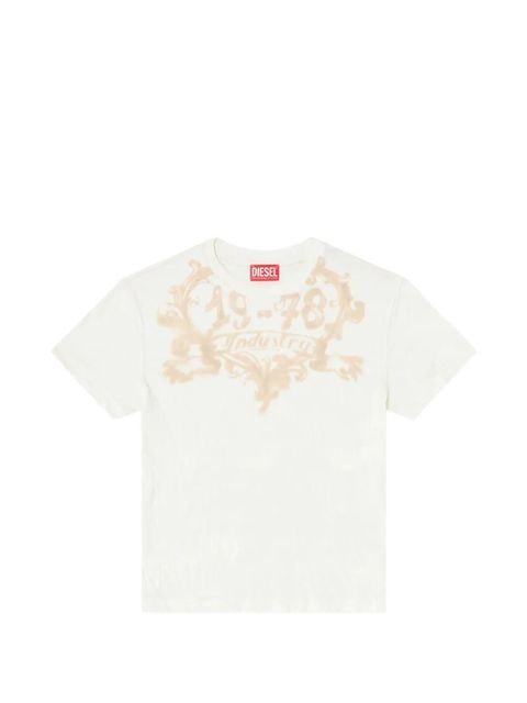 Diesel graphic-print cotton T-shirt - White - zdjęcie produktu nr 1