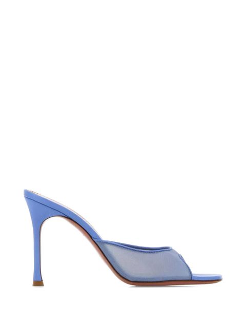 Amina Muaddi Alexa 95 mesh mules - Blue - zdjęcie produktu nr 1
