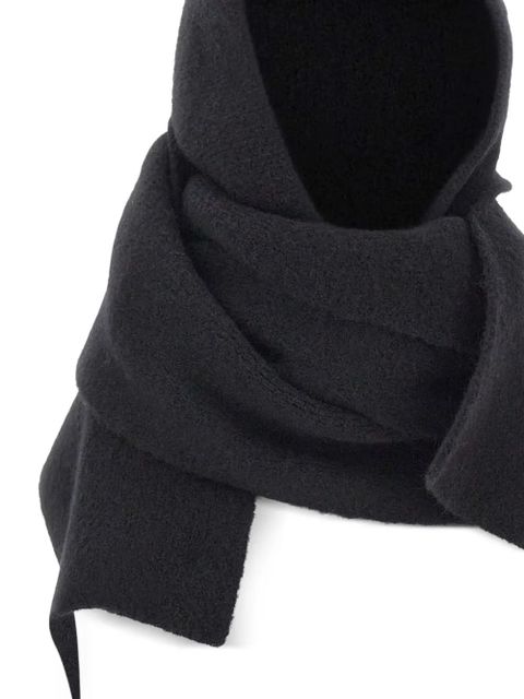 ROTATE BIRGER CHRISTENSEN knit hood scarf - Black