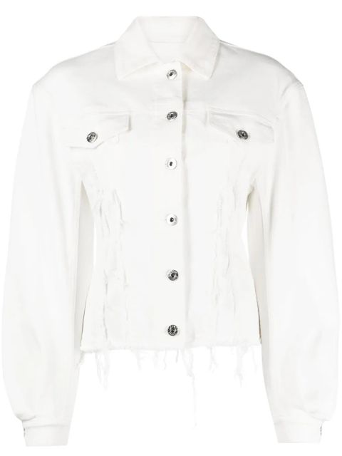 Lanvin distressed denim jacket - White - zdjęcie produktu nr 1