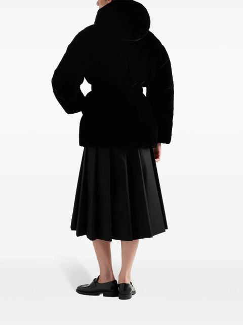 Prada Velvet down jacket - Black