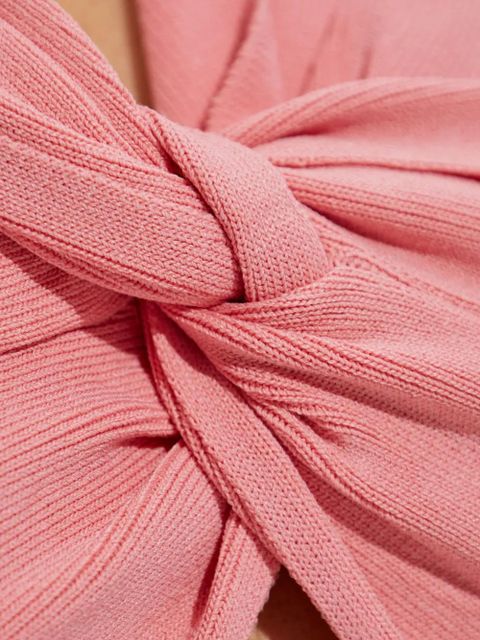 Cult Gaia Dawnette twist-neck midi dress - Pink