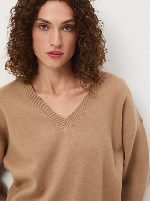 Medicine sweter damski kolor beżowy
