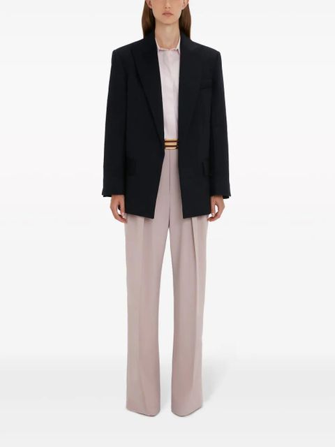 Victoria Beckham peak-lapel wool-cashmere blazer - Blue - zdjęcie produktu nr 2