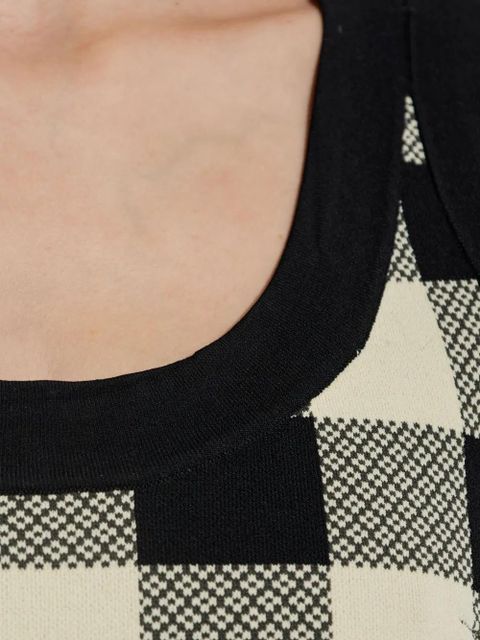 Posse gingham sleeveless top - HERITAGE PLAID