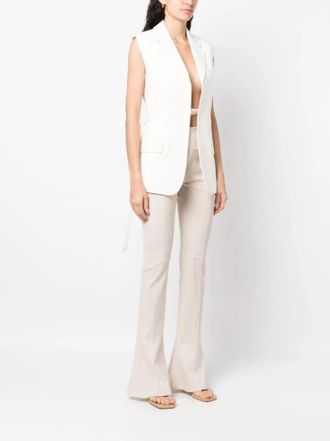 Victoria Beckham two-tone sleeveless jacket - Neutrals - zdjęcie produktu nr 2
