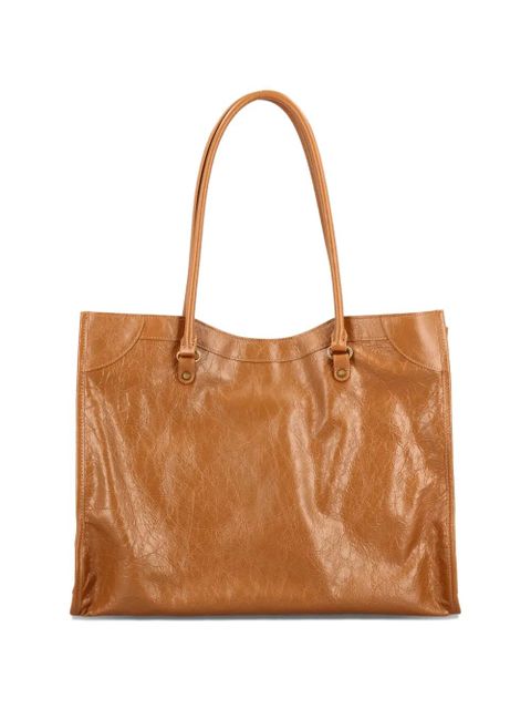 Balenciaga zip-pocket shoulder bag - Brown