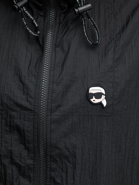 Karl Lagerfeld kurtka IKON damska kolor czarny przejściowa A3W15027