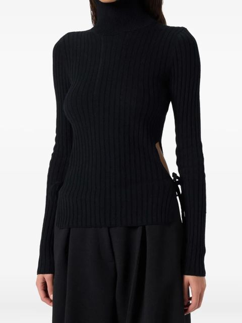 Blumarine turtleneck cut-out top - Black - zdjęcie produktu nr 2