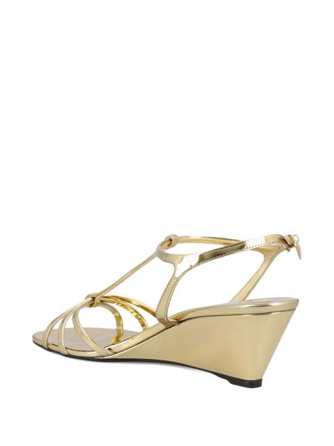 Prada logo-detail strap sandals - Gold