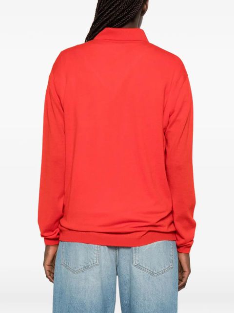 The Frankie Shop buttoned long-sleeve sweater - Red