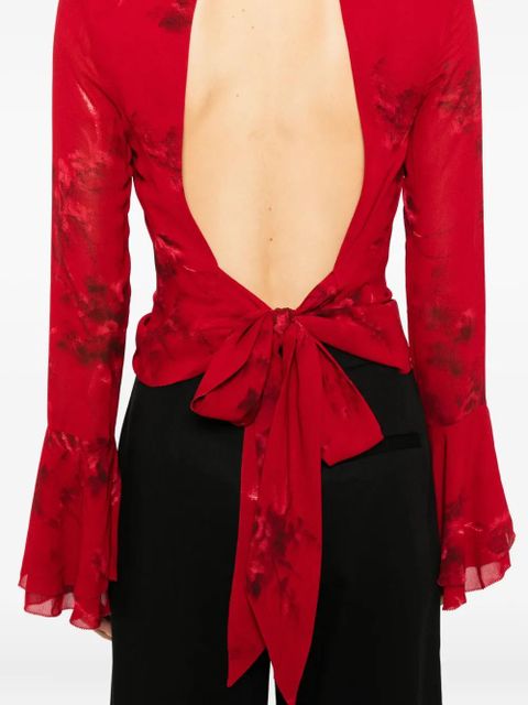 Reformation Roxana top - Red