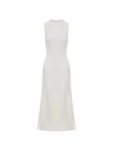 Self-Portrait lace-details midi dress - White - zdjęcie produktu nr 1