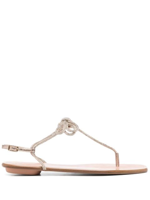 Aquazzura Capri Nights leather sandals - Gold - zdjęcie produktu nr 1