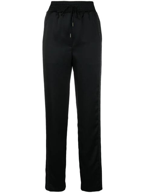 Off-White drawstring high-waist trousers - Black - zdjęcie produktu nr 1