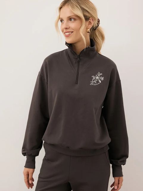 Bizuu bluza TANSY damska kolor brązowy z aplikacją TANSY BRĄZOWY - zdjęcie produktu nr 2