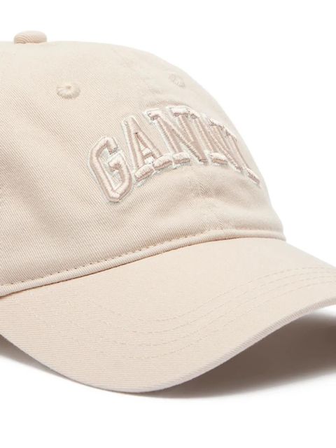 GANNI logo-embroidered cap - Neutrals - zdjęcie produktu nr 2