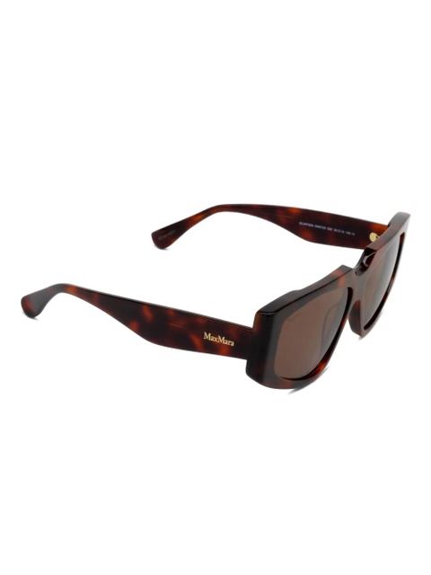 Max Mara Eyewear MM0125 geometric-frame sunglasses - Brown - zdjęcie produktu nr 2