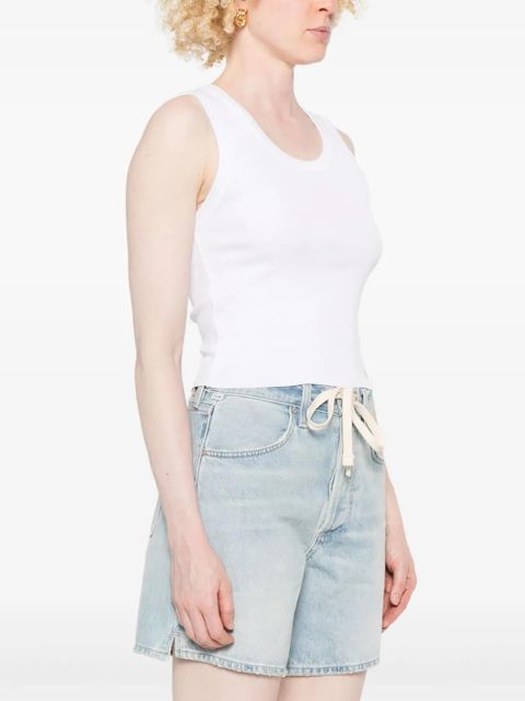 AGOLDE ribbed tank top - White