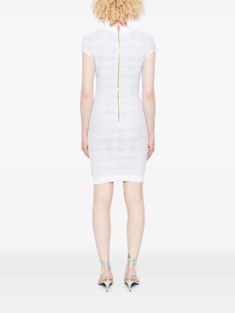 Balmain tweed mini dress - Blue