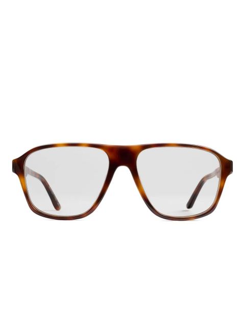 KHAITE square frame glasses - Brown - zdjęcie produktu nr 1