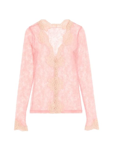 Valentino Garavani stretch lace cardigan - Pink - zdjęcie produktu nr 1