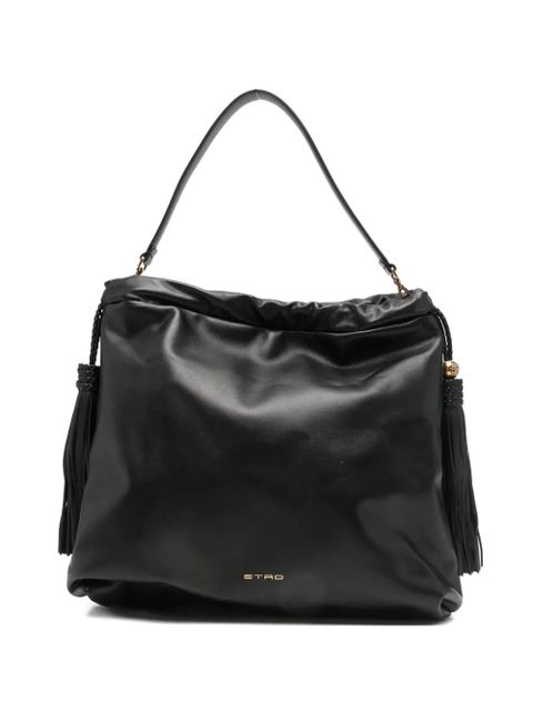 ETRO large Kalispera tassel-detail leather shoulder bag - Black - zdjęcie produktu nr 1