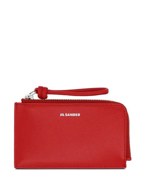 Jil Sander zip wallet - Red - zdjęcie produktu nr 1