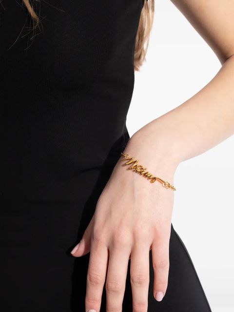 Moschino logo bracelet - Gold - zdjęcie produktu nr 2