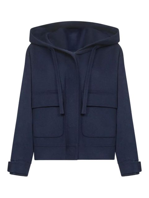 Weekend Max Mara Gary hooded patch-pocket coat - Blue - zdjęcie produktu nr 1