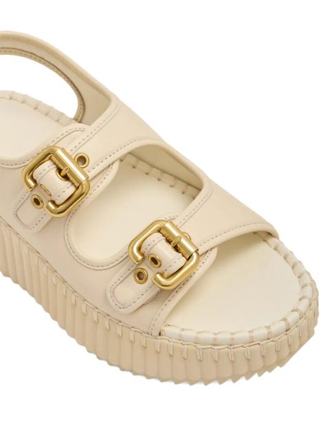Chloé Nama leather sandals - Neutrals
