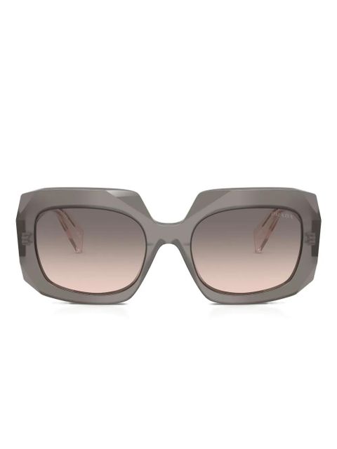 Prada Eyewear Symbole oversized-frame sunglasses - Grey - zdjęcie produktu nr 1